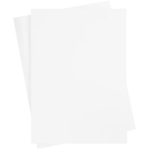 Karton, ark 460x640 mm, 210-220 g, hvid, 25 ark/ 1 pk.
