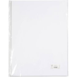 Karton, ark 460x640 mm, 210-220 g, hvid, 25 ark/ 1 pk.
