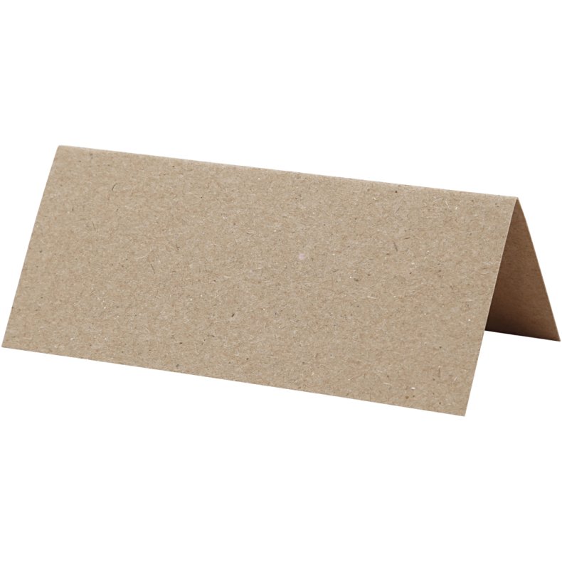 Bordkort, str. 9x4 cm, 220 g, natur, 20 stk./ 1 pk.
