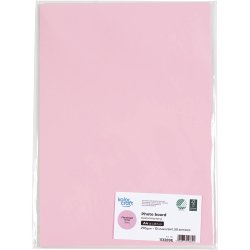 Karton, A4, 270 g, rosa, 10 ark/ 1 pk.