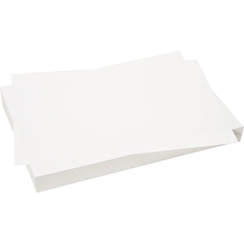 Karton, A4, 270 g, hvid, 10 ark/ 1 pk.