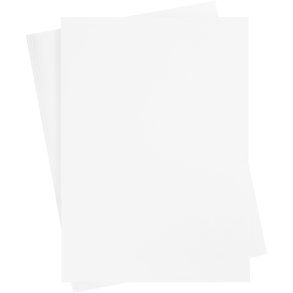 Karton, ark 50x70 cm, 270 g, hvid, 10 ark/ 1 pk.