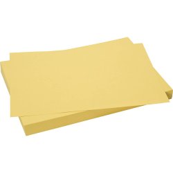 Karton, A4, 270 g, gul, 10 ark/ 1 pk.