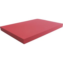 Karton, ark 50x70 cm, 270 g, r&oslash;d, 10 ark/ 1 pk.
