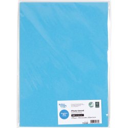 Karton, A4, 270 g, kongebl&aring;, 10 ark/ 1 pk.