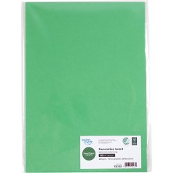 Karton, A4, 270 g, gr&aelig;sgr&oslash;n, 10 ark/ 1 pk.