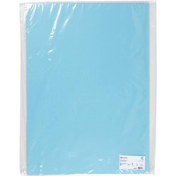 Karton, ark 50x70 cm, 270 g, lysebl&aring;, 10 ark/ 1 pk.
