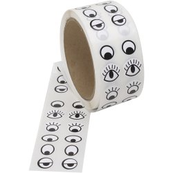 Klisterm&aelig;rke&oslash;jne, sort, hvid, 2000 stk./ 1 pk.