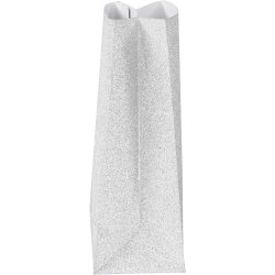 Papirposer, H: 17 cm, str. 6x9 cm, 120 g, s&oslash;lv, 8 stk./ 1 pk.