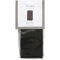 Papirposer, H: 17 cm, str. 6x9 cm, 170 g, sort, 8 stk./ 1 pk.