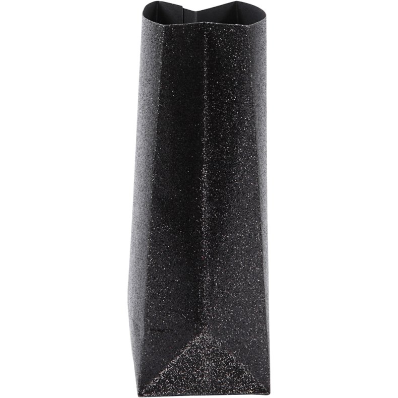 Papirposer, H: 17 cm, str. 6x9 cm, 170 g, sort, 8 stk./ 1 pk.