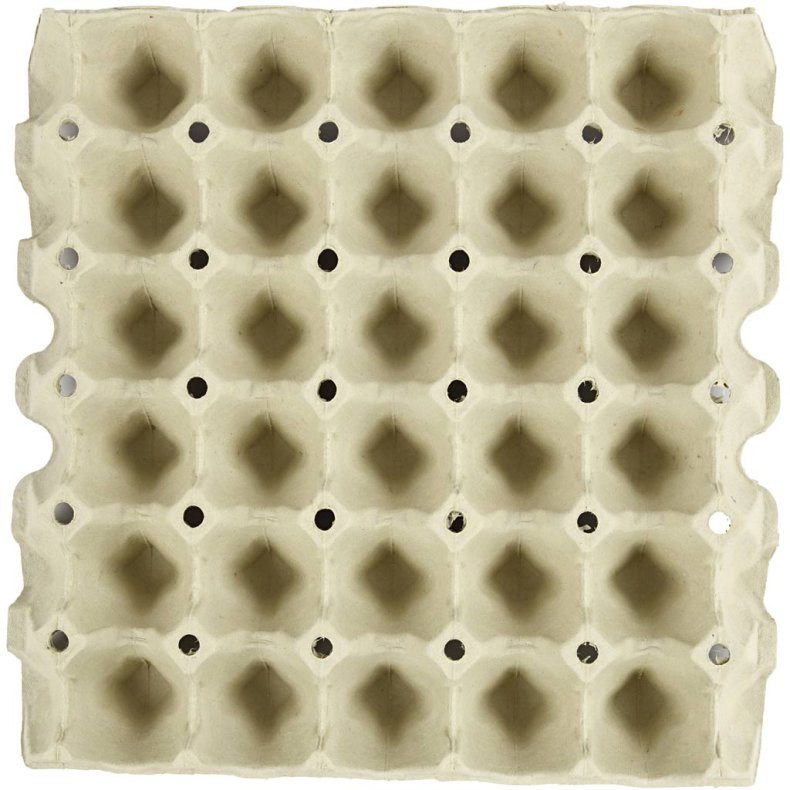 &AElig;ggebakker, H: 4 cm, str. 29x29 cm, 20 stk./ 1 pk.