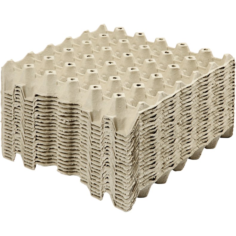 &AElig;ggebakker, H: 4 cm, str. 29x29 cm, 20 stk./ 1 pk.