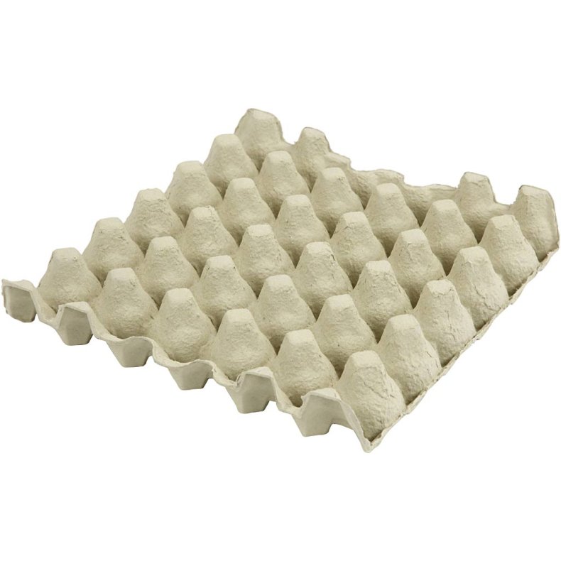 &AElig;ggebakker, H: 4 cm, str. 29x29 cm, 20 stk./ 1 pk.