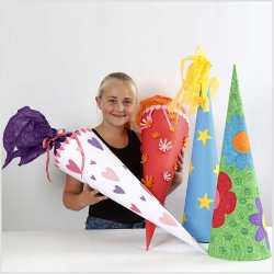 Kr&aelig;mmerhuse, H: 68 cm, diam. 20 cm, hvid, 5 stk./ 1 pk.