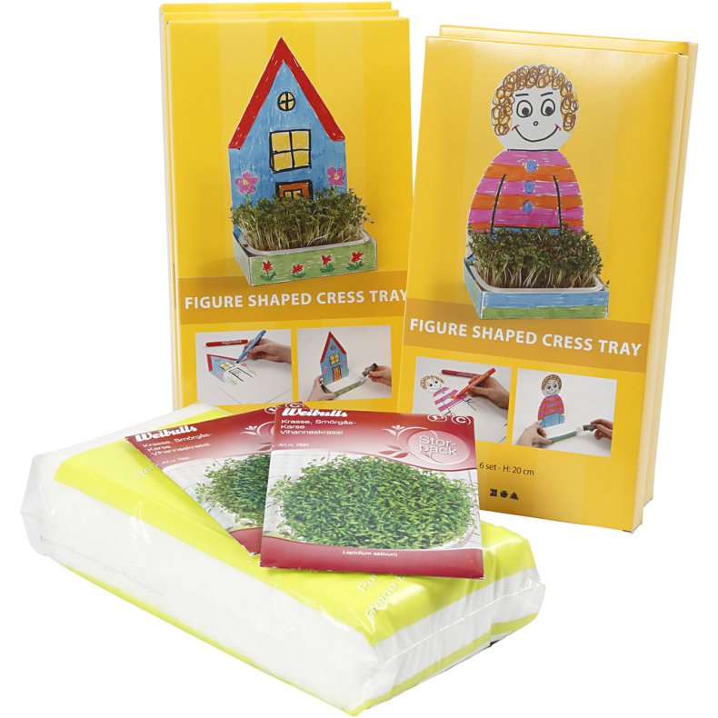 Karsebakke-figurer , H: 20 cm, hvid, 30 s&aelig;t/ 1 pk.