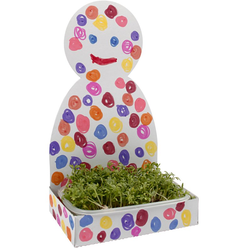 Karsebakke-figur, krop, H: 20 cm, hvid, 6 s&aelig;t/ 1 pk.