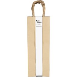 Papirposer, H: 36 cm, B: 13x8 cm, 125 g, brun, 10 stk./ 1 pk.