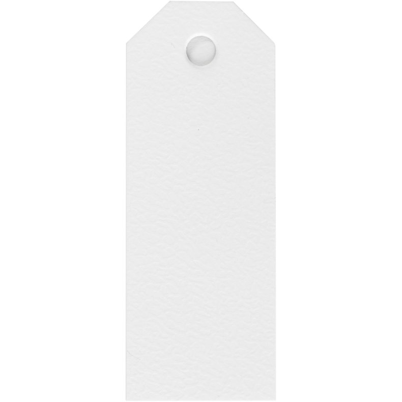 Manilam&aelig;rker, str. 3x8 cm, 220 g, hvid, 20 stk./ 1 pk.