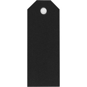Manilamærker, str. 3x8 cm, 220 g, sort, 20 stk./ 1 pk.