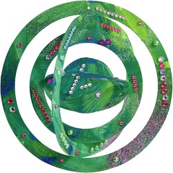 3D oph&aelig;ng, H: 18+22+24 cm, B: 15+18+22 cm, 230 g, hvid, 16 stk./ 1 pk.