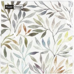 Servietter, Blade, str. 33x33 cm, 20 stk./ 1 pk.