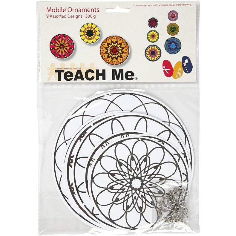 Uro med print, diam. 12+15+18 cm, 300 g, 3 s&aelig;t/ 1 pk.