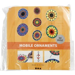 Uro med print, diam. 12+15+18 cm, 300 g, 20 s&aelig;t/ 1 pk.