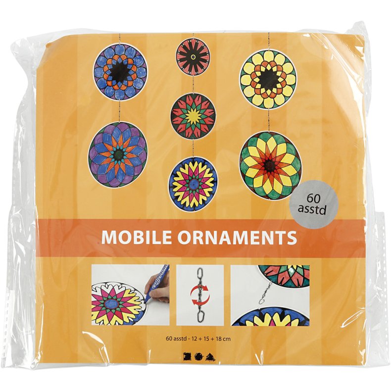 Uro med print, diam. 12+15+18 cm, 300 g, 20 s&aelig;t/ 1 pk.