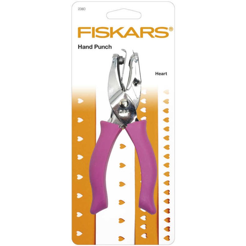 Fiskars Hand punch, hjerte, hulstr. 5 mm, 1 stk.