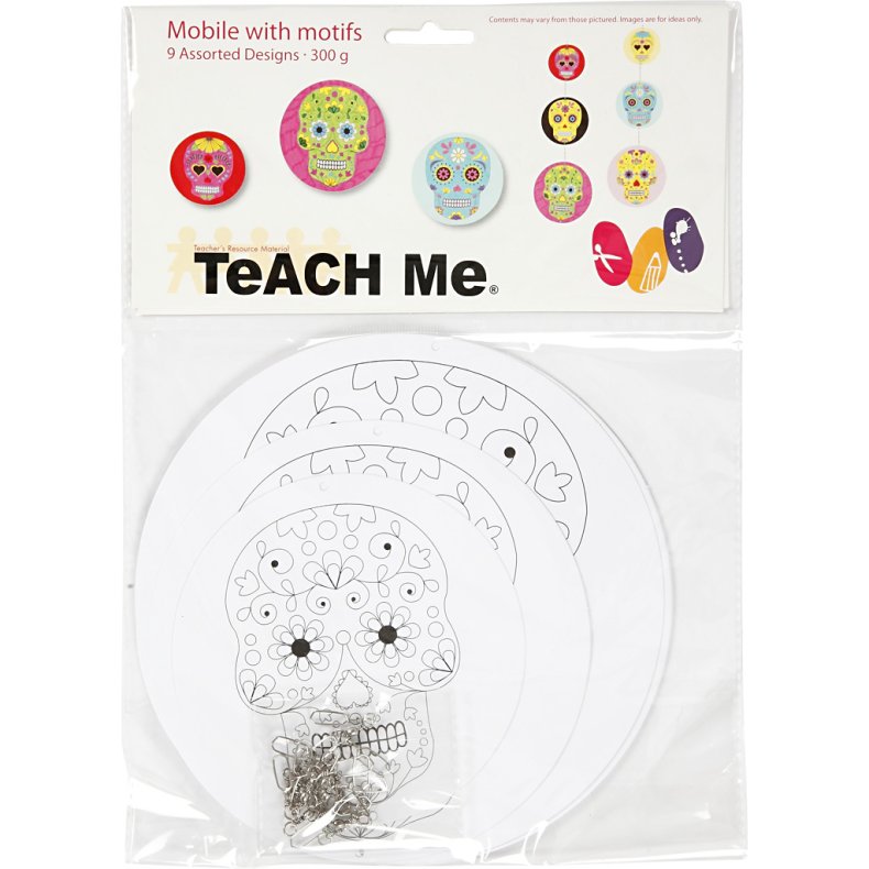 Uro med motiv, diam. 12+15+18 cm, 300 g, hvid, 3 s&aelig;t/ 1 pk.