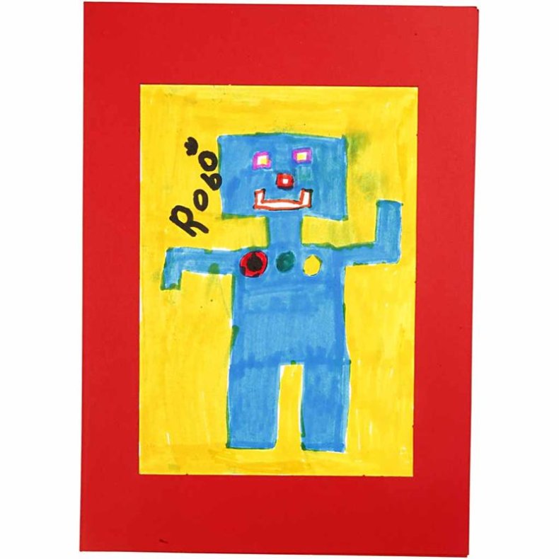 Passepartoutrammer, str. A4+A6, 230 g, hvid, 2x60 stk./ 1 pk.