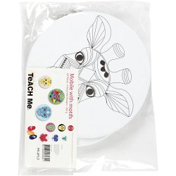 Uro med motiv, diam. 12+15+18 cm, 300 g, hvid, 20 s&aelig;t/ 1 pk.