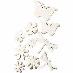 Sommerfigurer, str. 4,5-12 cm, 240 g, hvid, 362 stk./ 1 pk.