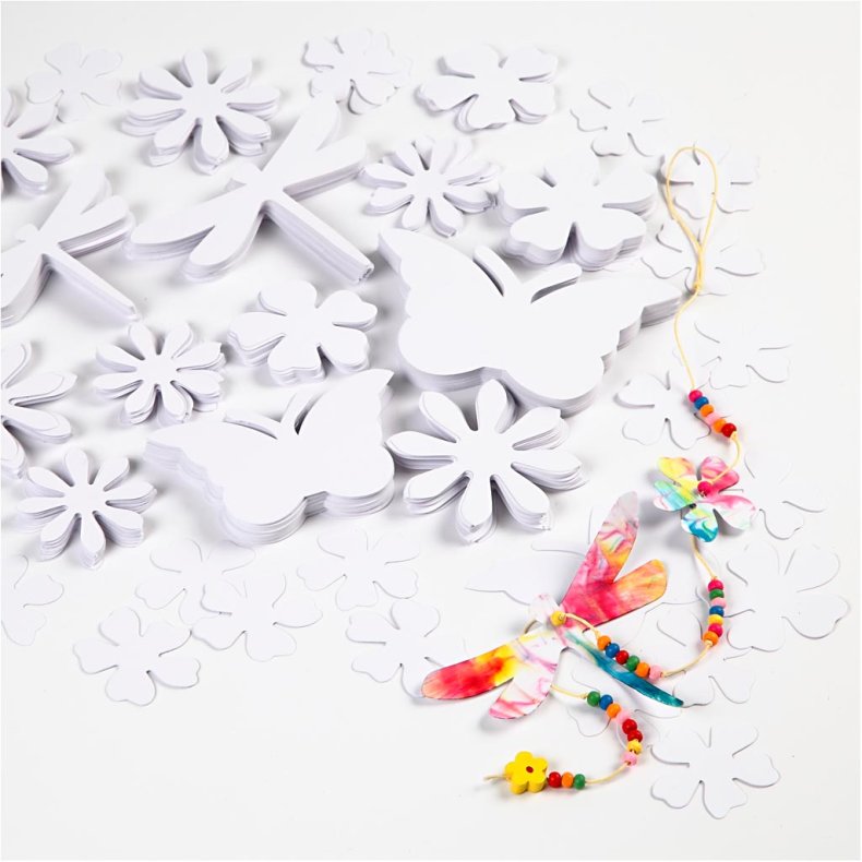 Sommerfigurer, str. 4,5-12 cm, 240 g, hvid, 362 stk./ 1 pk.