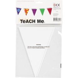 Flag, H: 20 cm, B: 14,5 cm, 300 g, hvid, 10 stk./ 1 pk.