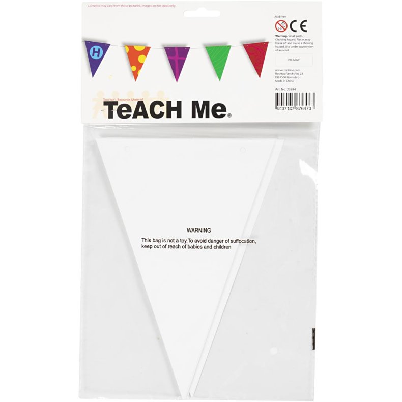 Flag, H: 20 cm, B: 14,5 cm, 300 g, hvid, 10 stk./ 1 pk.