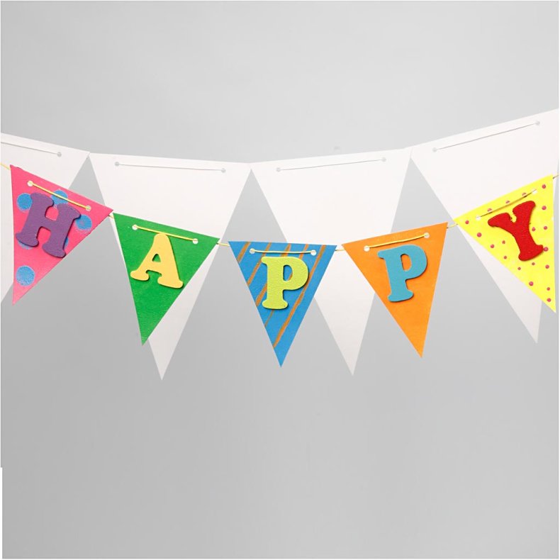 Flag, H: 20 cm, B: 14,5 cm, 300 g, hvid, 10 stk./ 1 pk.