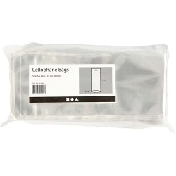 Cellofanpose, H: 16 cm, str. 6,5x4,5 cm, 200 stk./ 1 pk.