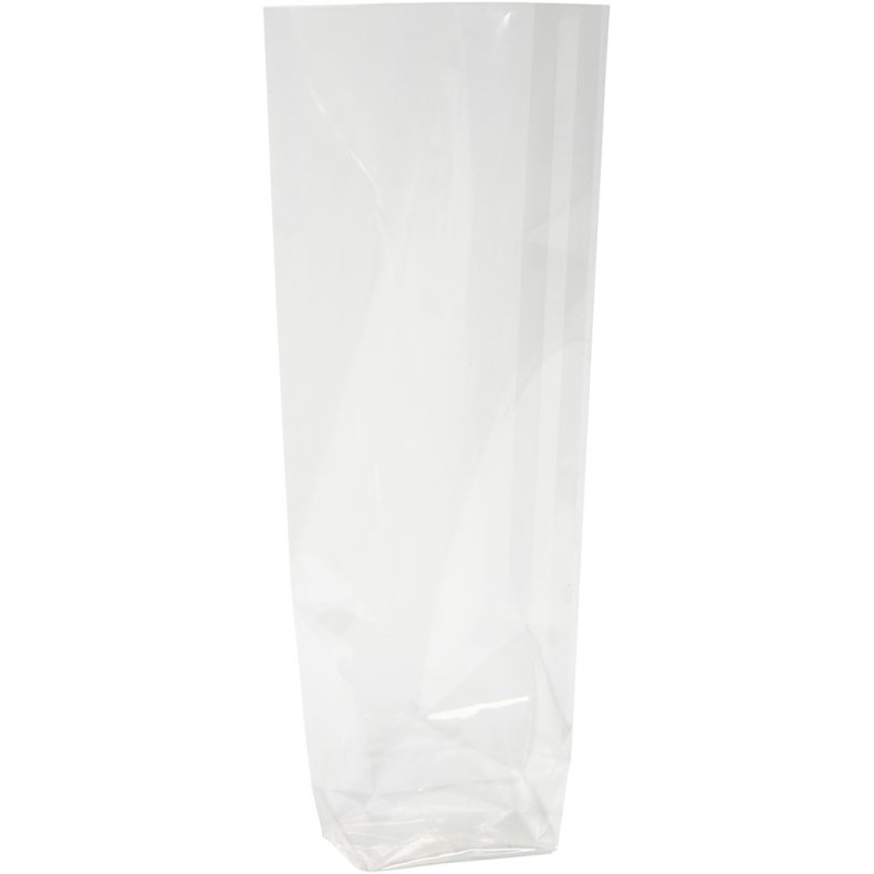 Cellofanpose, H: 19 cm, str. 7,5x5,5 cm, tykkelse 25 my, 20 stk./ 1 pk.