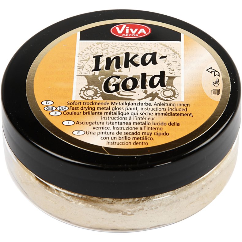 Inka Gold, lys guld, 50ml/ 1 ds.