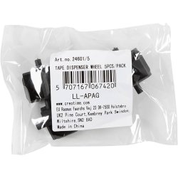 Hjul til borddispenser, sort, 5 stk./ 1 pk.