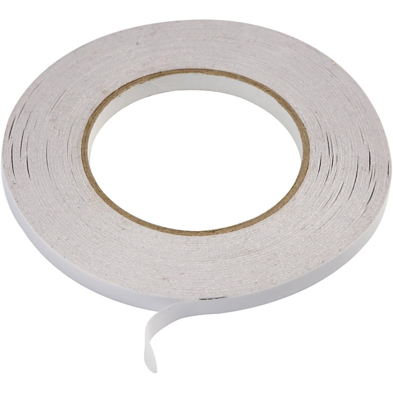 Dobbeltkl&aelig;bende Tape, B: 9 mm, 6x50 m/ 1 pk.