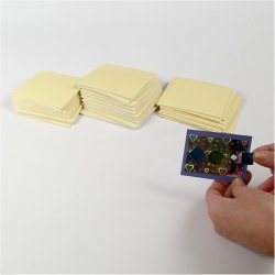 3D kl&aelig;bepuder, str. 5x5 mm, tykkelse 1-2-3 mm, 30x400 stk./ 1 pk.