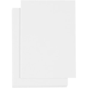 3D skumark, A6, ark 105x148 mm, tykkelse 2 mm, hvid, 5 ark/ 1 pk.