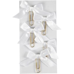 Klips, str. 40x70 mm, hvid, 5 stk./ 1 pk.