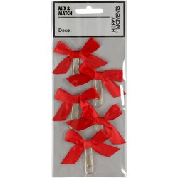 Klips, str. 40x70 mm, r&oslash;d, 5 stk./ 1 pk.