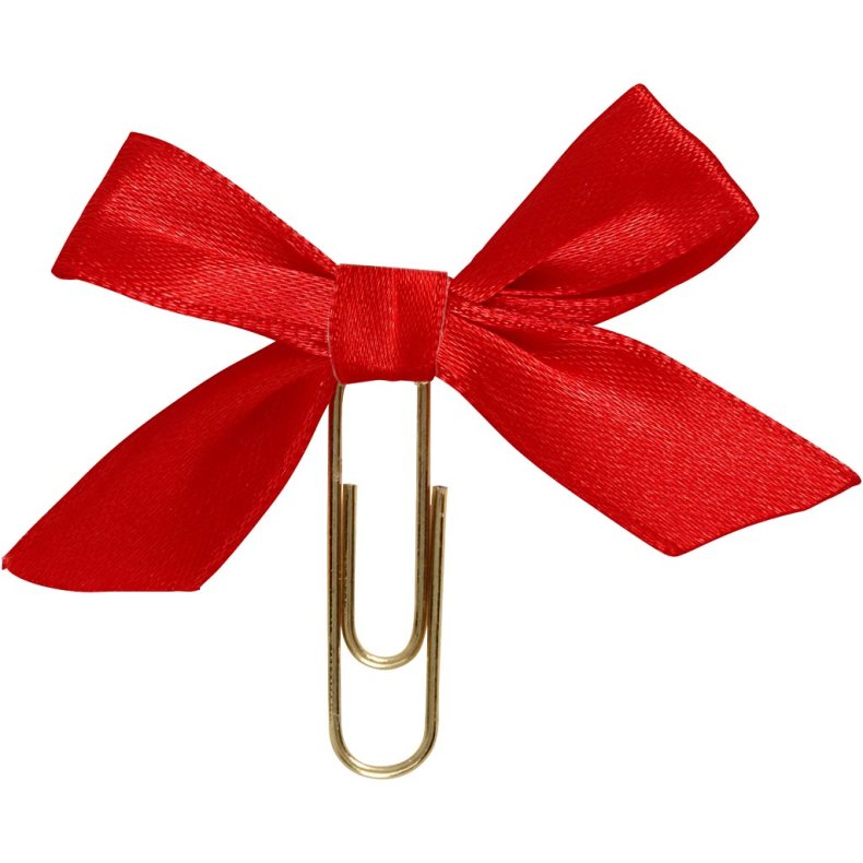 Klips, str. 40x70 mm, r&oslash;d, 5 stk./ 1 pk.