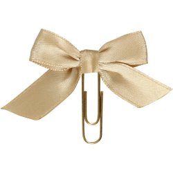 Klips, str. 40x70 mm, guld, 5 stk./ 1 pk.