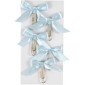 Klips, str. 40x70 mm, lyseblå, 5 stk./ 1 pk.